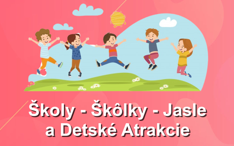 Webová stránka a web pre Materské školy Detské Jasle a Atrakcie pre deti